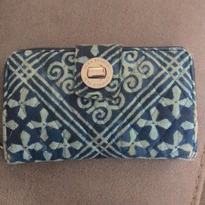 Vera Bradley CUBAN TILES Turn-Lock RFID Wallet